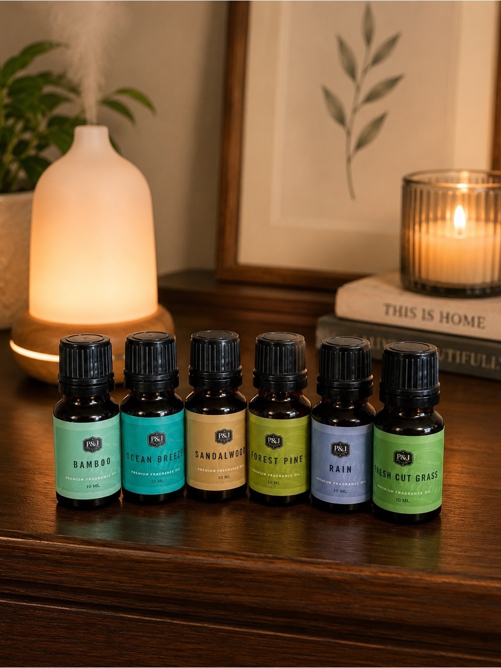 P&J Trading Nature Fragrance Oil Set Premium Oils for Candles, Soap & Diffusers